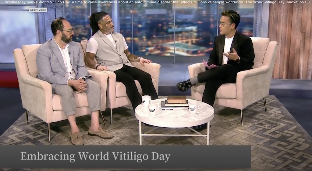 Dr. Sam Hanna and Omar Sharife at Global News Toronto morning show with Liem Vu on June 25, 2025