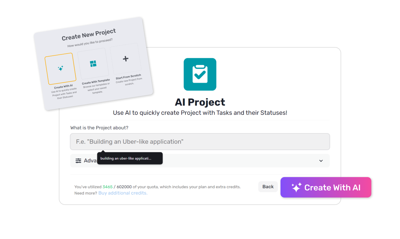 AI handle project setup