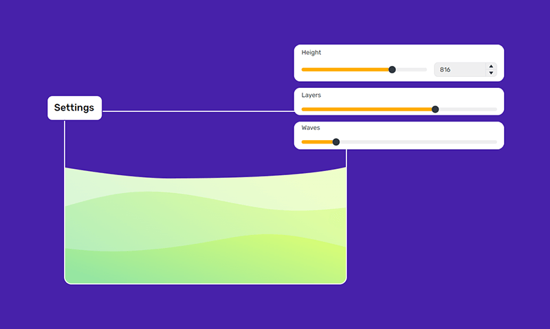 Customize designs your SVG Wave Generator