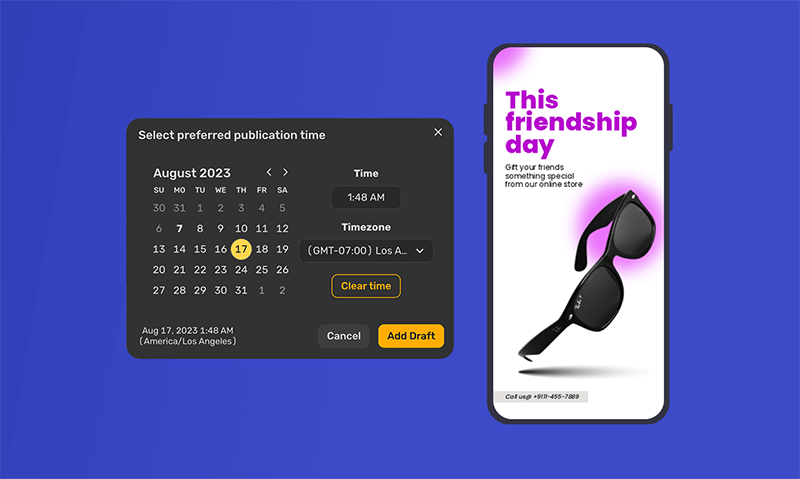 Instagram story scheduler