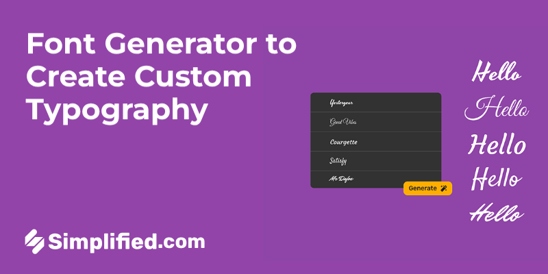 Font Generator: Create Custom Typography in Minutes