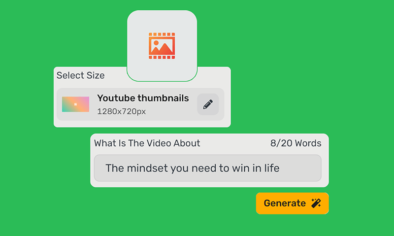 AI-Powered Text-to-Thumbnail Generation