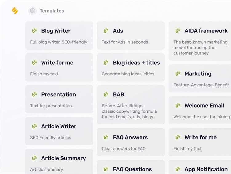 Генерируйте идеи мгновенно