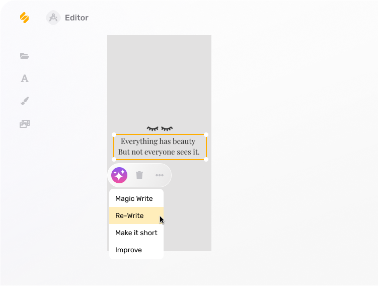 Генерация ИИ в один клик