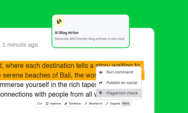 Verificador online de plágio de IA