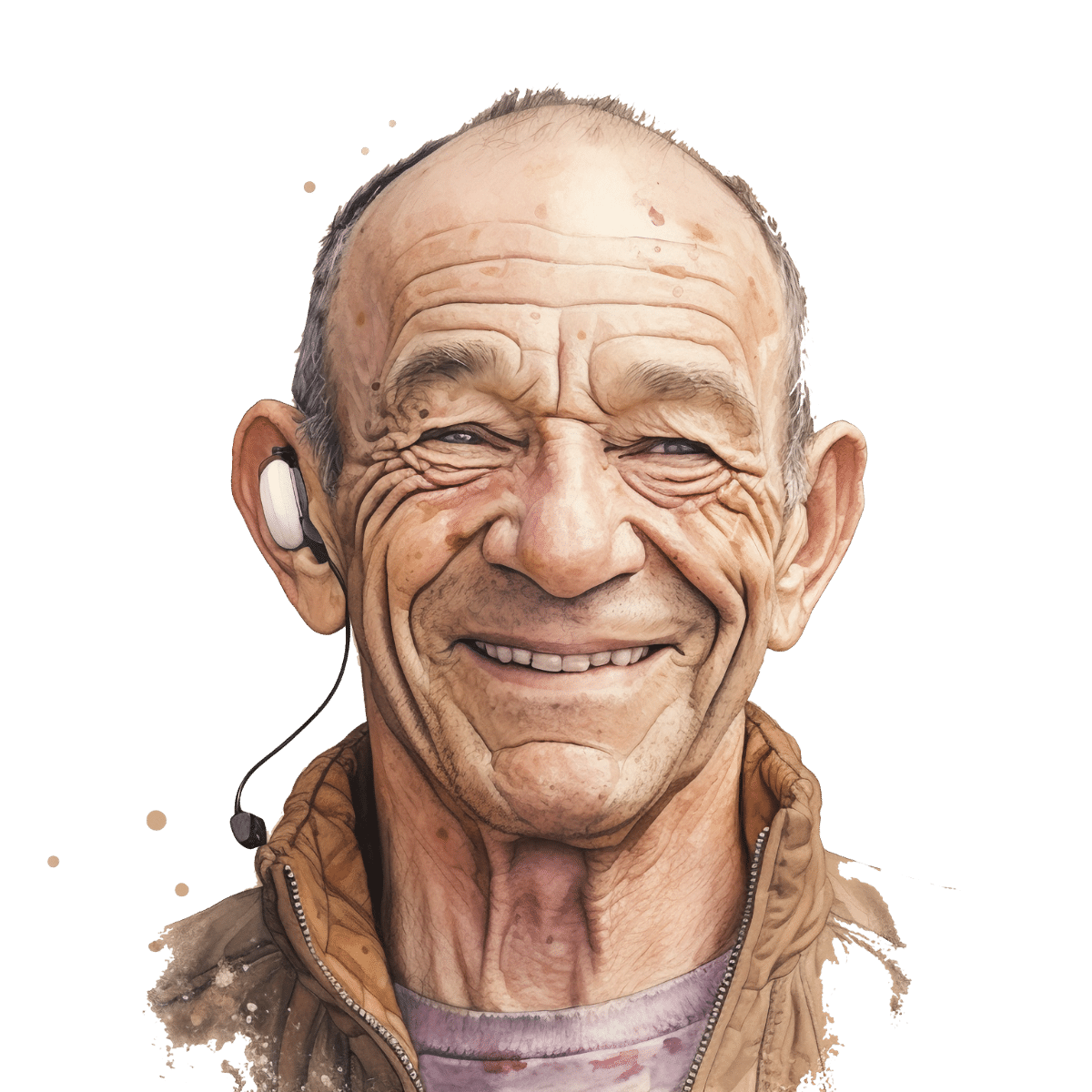 Portrait_vitiligo_elderly_with_hearing_aid